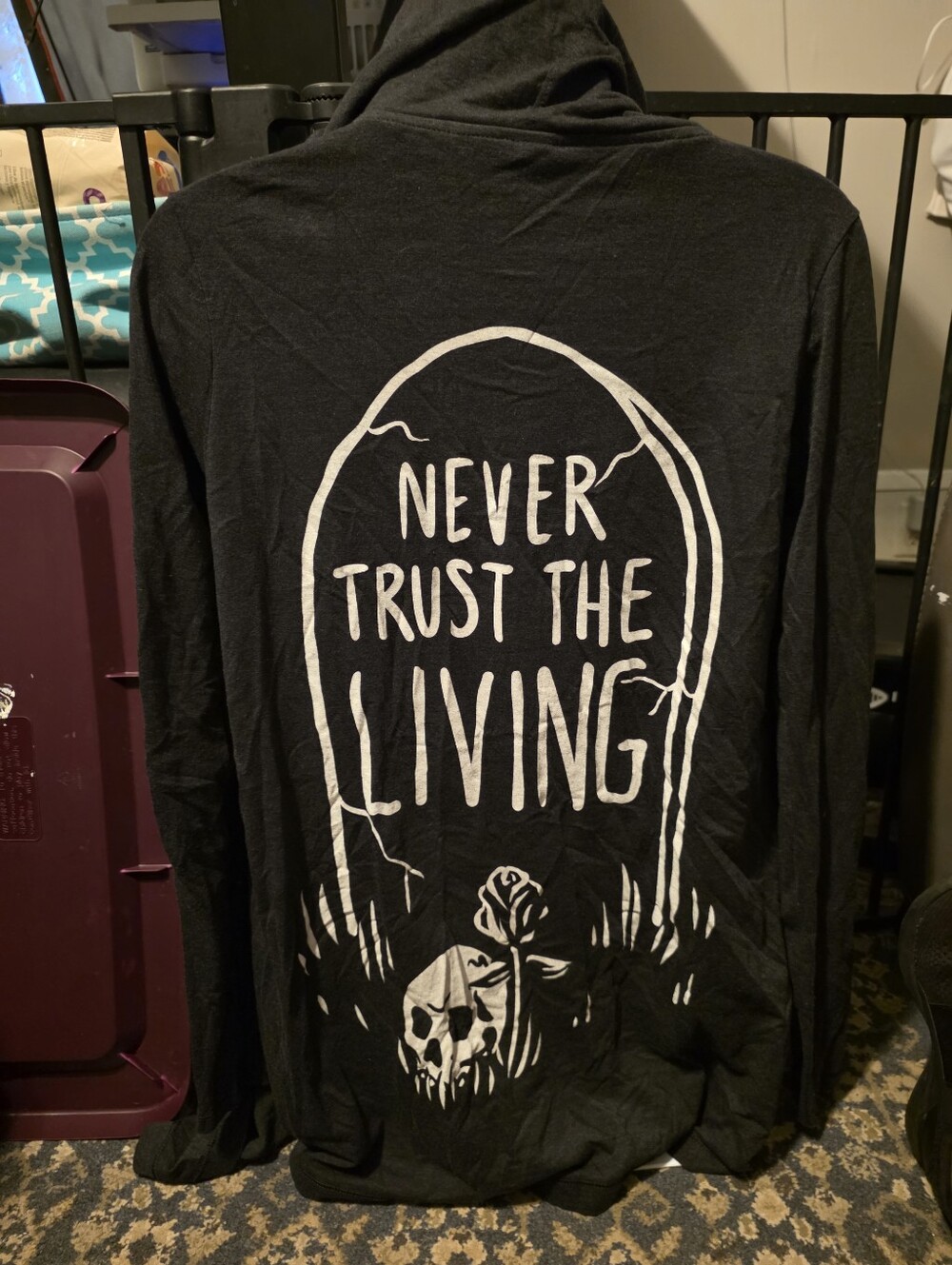 Never Trust The Living Cardigan Black Craft Xs